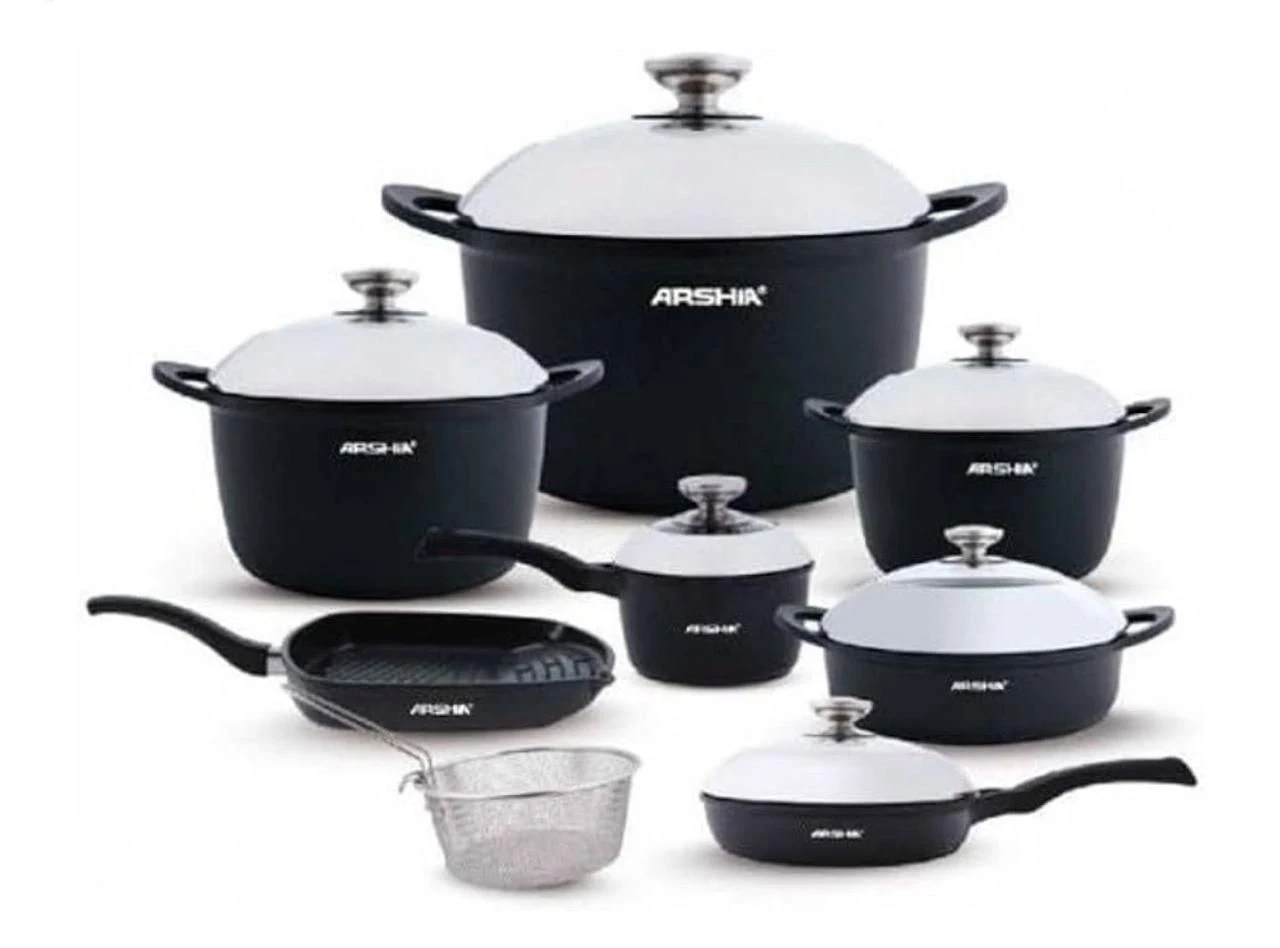 طقم حلل تيتانيوم 14 قطعه ماركة ارشيا-منتجات ارشيا - مصر