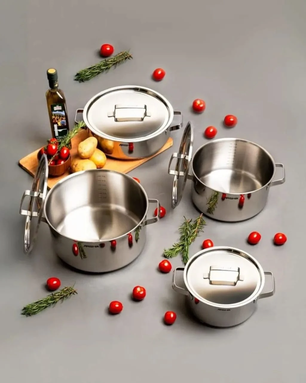 طقم حلل استالس اصلي 18عل10-منتجات ارشيا - مصر